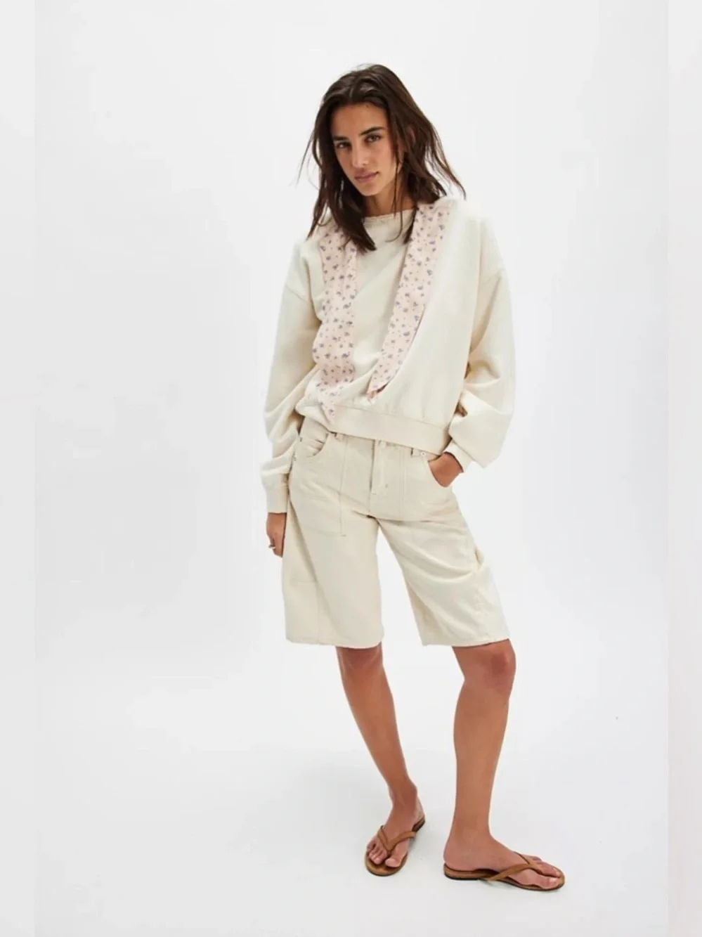 Free People Headscarf Hoodie